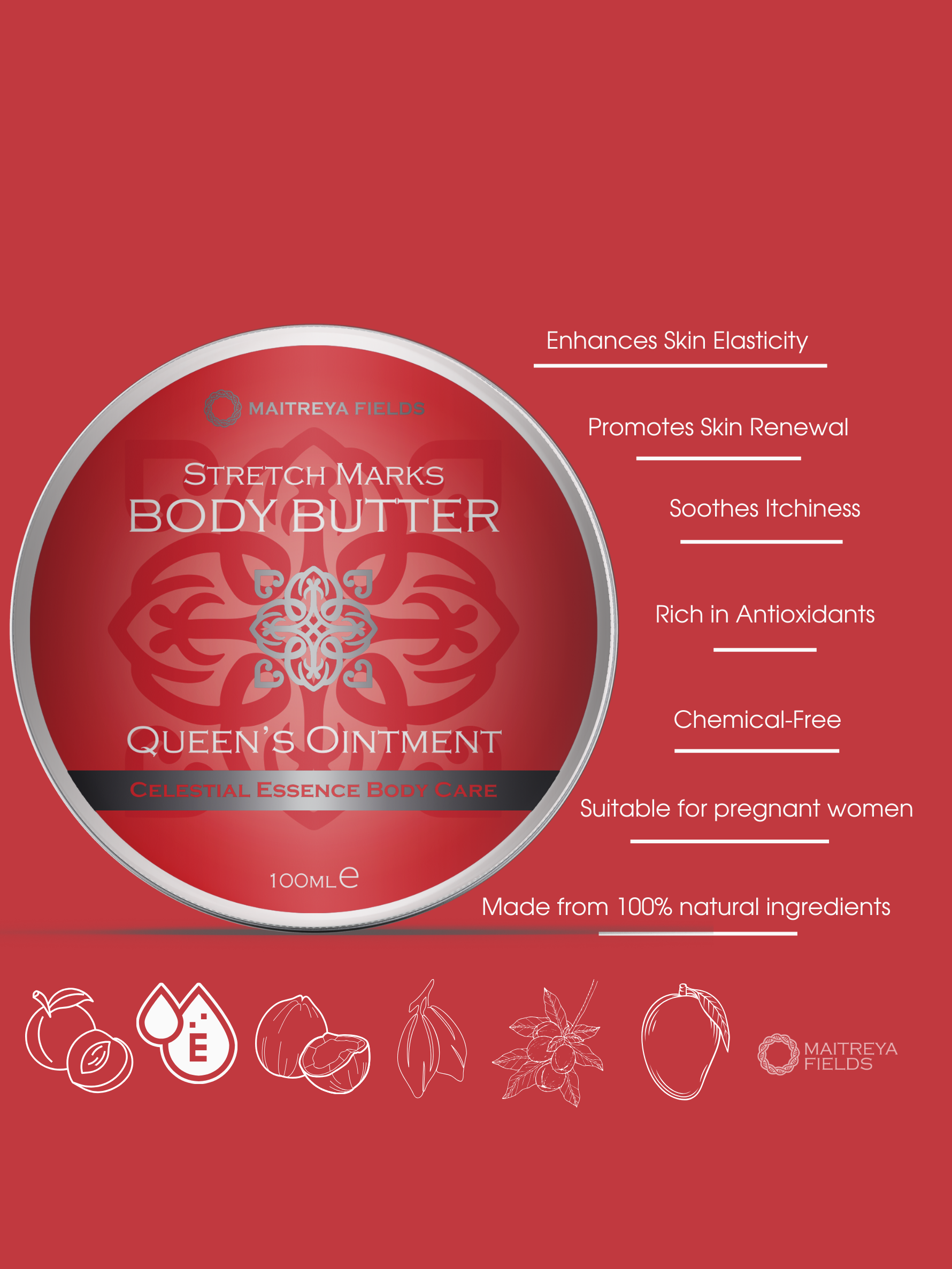 Whipped Raw Stretch Marks Body Butter-Queen’s Ointment-1