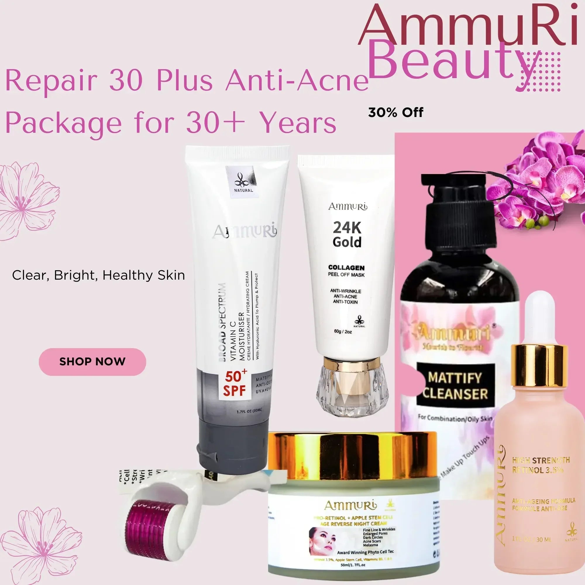 Ammuri Skincare 30 Plus Acne Treatment Package-0
