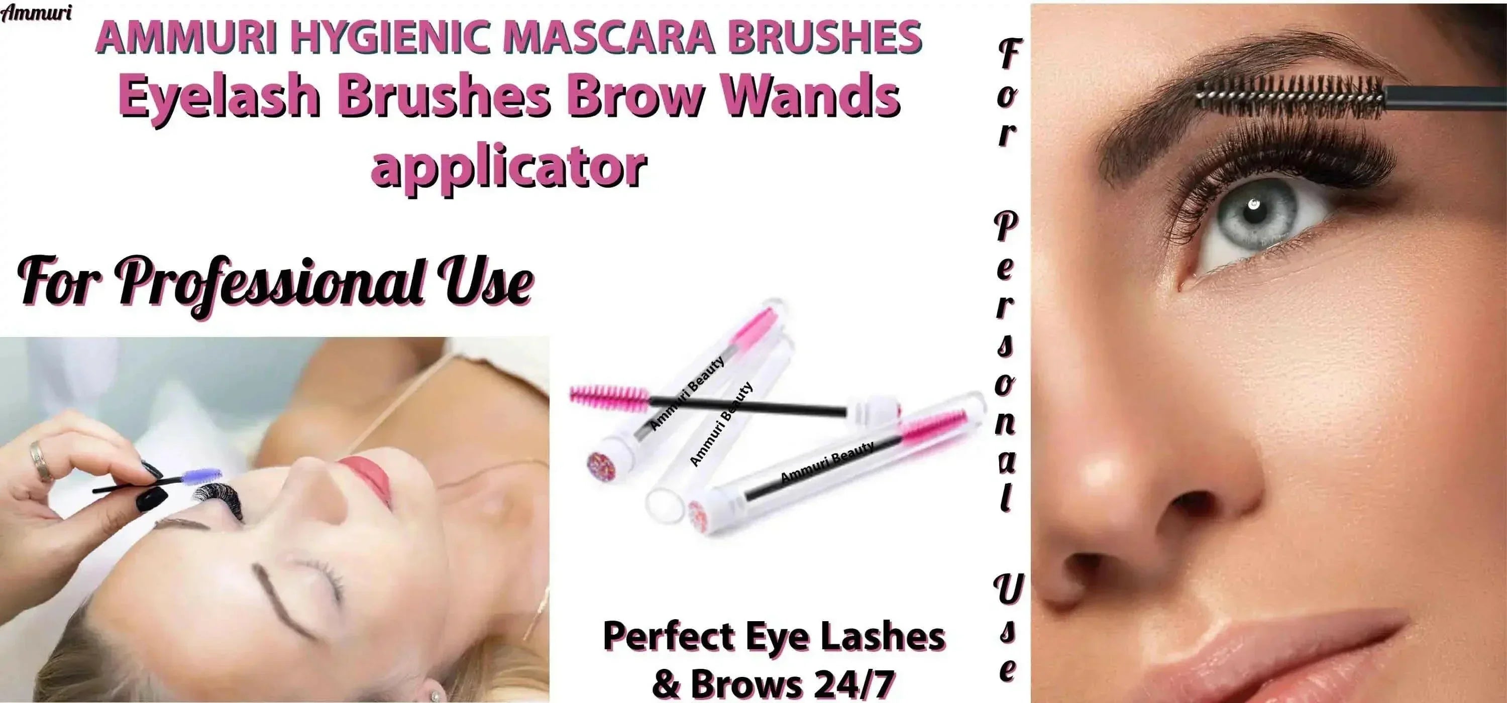 Ammuri Skincare Hygienic Mascara Brushes & Brow Wands-1