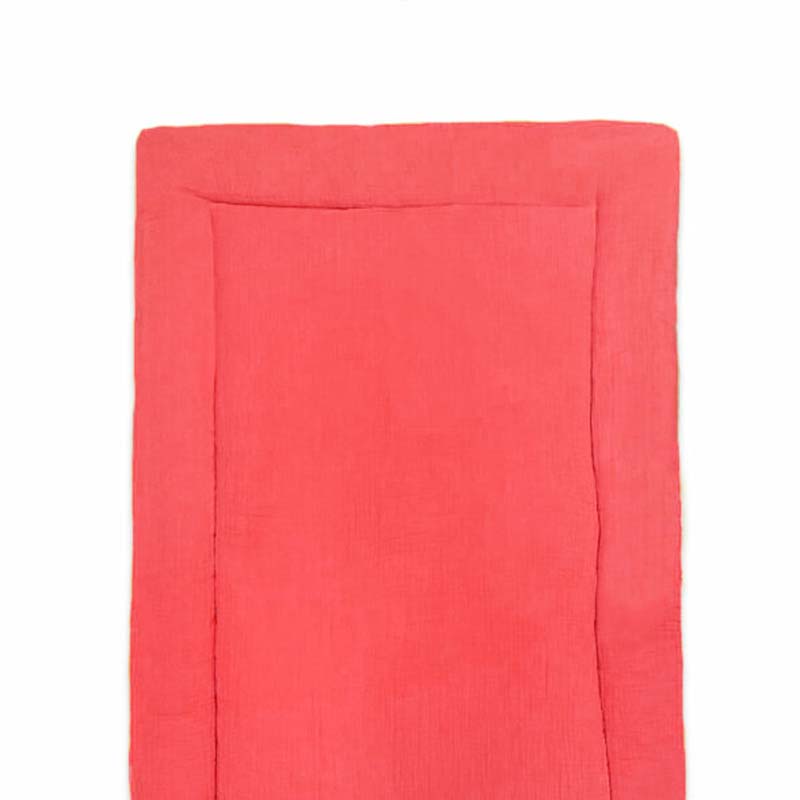 edredon rouge en coton biologique papate